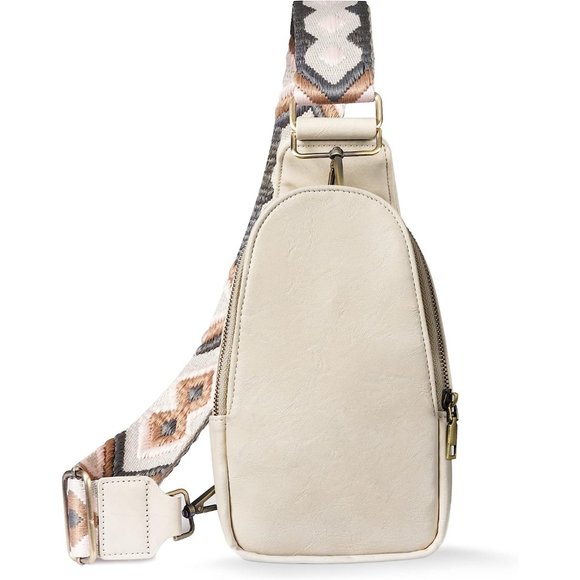 KFXFENQ Women Leather Sling Crossbody Backpack main image 4